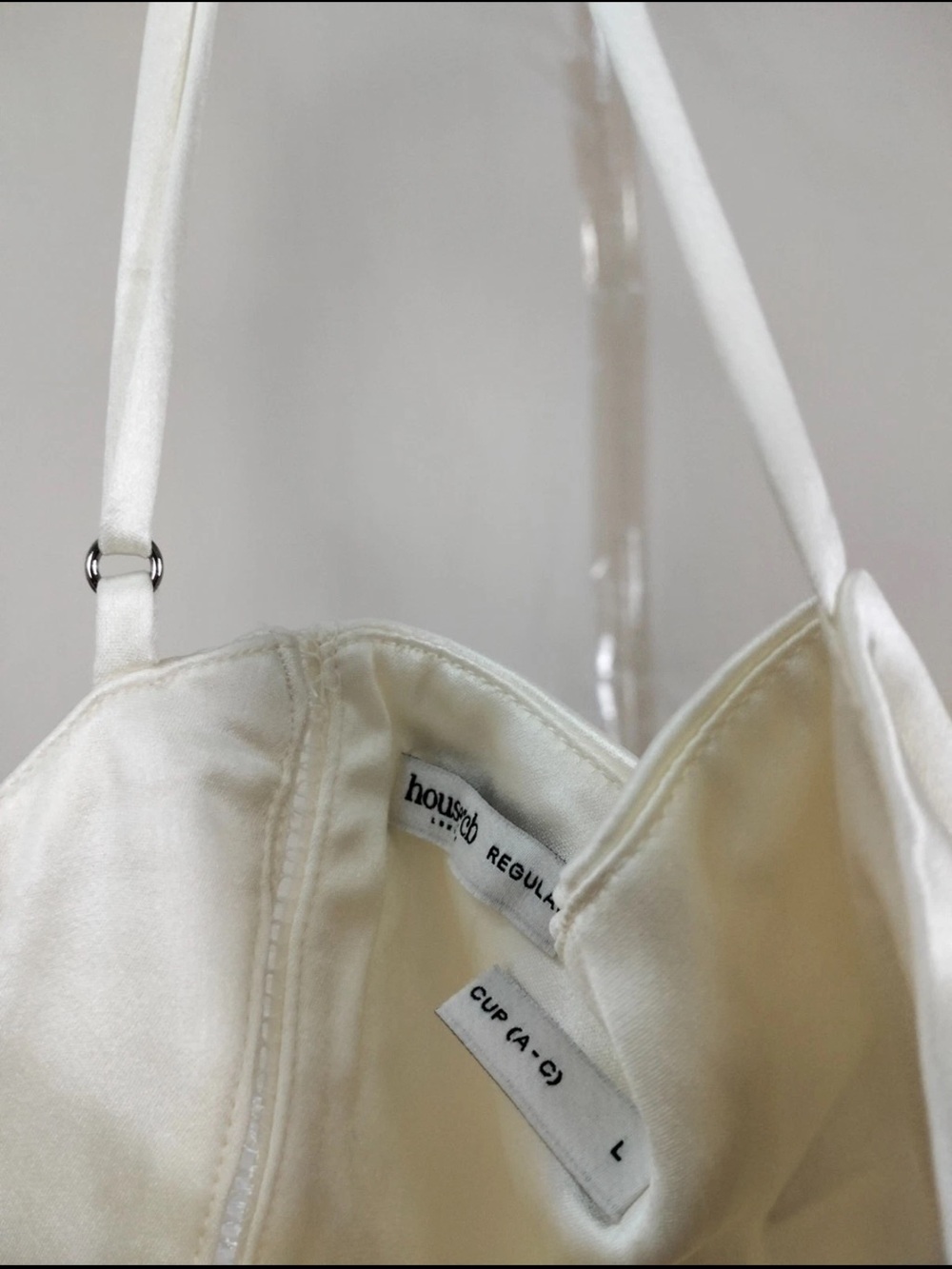 House of CB L A-C 'Anabella' Ivory Satin Lace Up Maxi‎ Dress NWOT - Picture 7 of 15